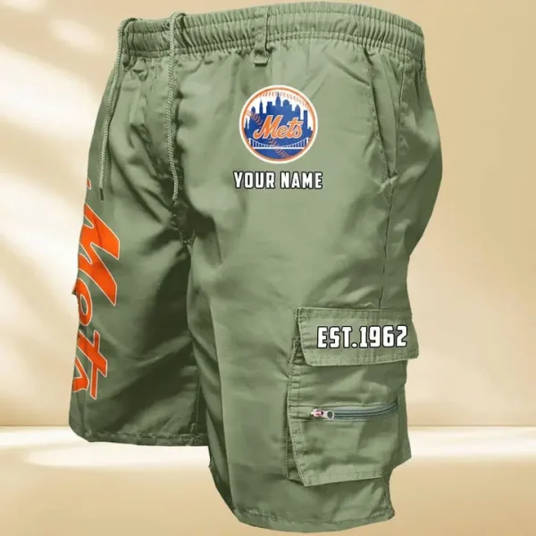 New York Mets GZK-09-Men's Casual Shorts - Image 2
