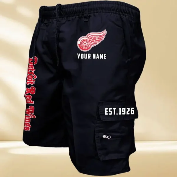 Detroit Red Wings GZK-09-Men's Casual Shorts