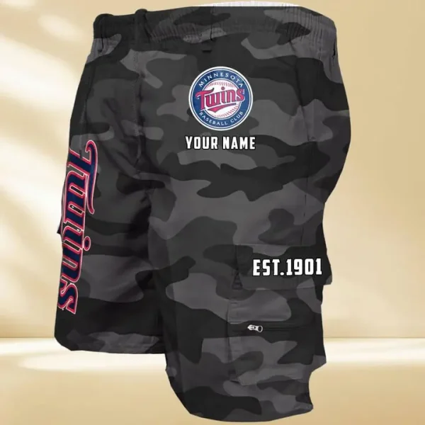 Minnesota Twins GZK-09-Men's Casual Shorts - Image 4