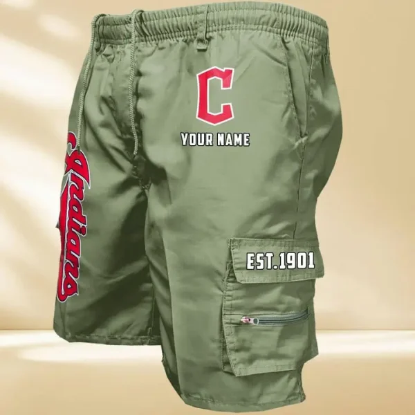 Cleveland Indians GZK-09-Men's Casual Shorts - Image 2