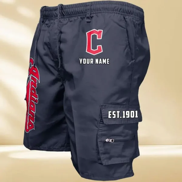 Cleveland Indians GZK-09-Men's Casual Shorts - Image 3