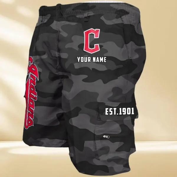 Cleveland Indians GZK-09-Men's Casual Shorts - Image 4