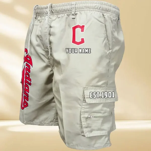 Cleveland Indians GZK-09-Men's Casual Shorts - Image 6