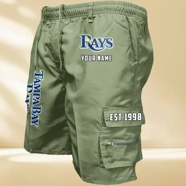 Tampa Bay Rays GZK-09-Men's Casual Shorts - Image 2