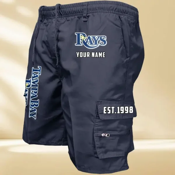 Tampa Bay Rays GZK-09-Men's Casual Shorts - Image 3
