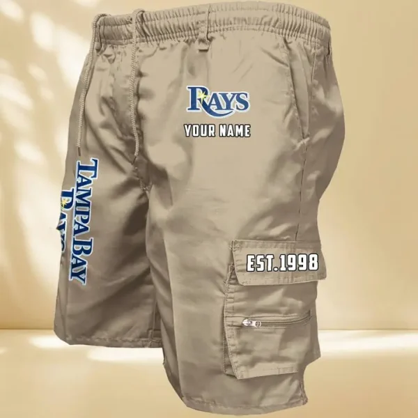 Tampa Bay Rays GZK-09-Men's Casual Shorts - Image 7