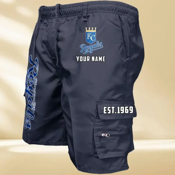 Kansas City Royals GZK-09-Men's Casual Shorts - Image 3