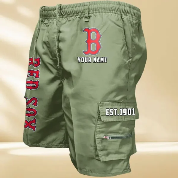 Boston Red Sox GZK-09-Men's Casual Shorts - Image 2