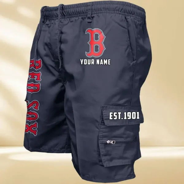 Boston Red Sox GZK-09-Men's Casual Shorts - Image 3