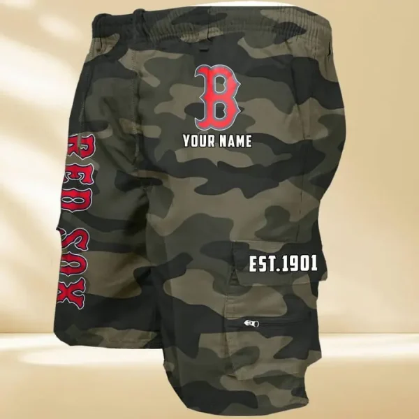 Boston Red Sox GZK-09-Men's Casual Shorts - Image 5