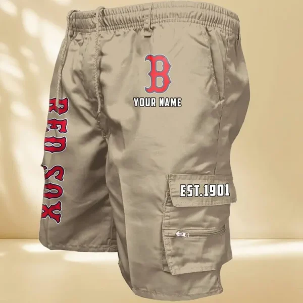 Boston Red Sox GZK-09-Men's Casual Shorts - Image 7