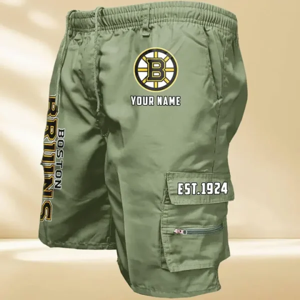 Boston Bruins GZK-09-Men's Casual Shorts - Image 2