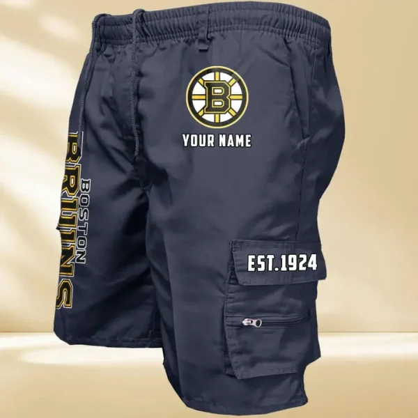 Boston Bruins GZK-09-Men's Casual Shorts - Image 3
