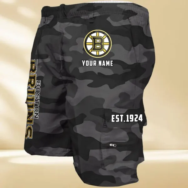 Boston Bruins GZK-09-Men's Casual Shorts - Image 4