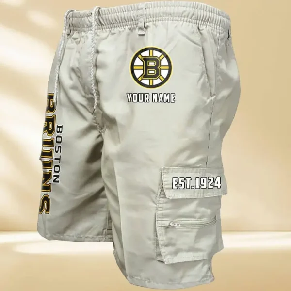 Boston Bruins GZK-09-Men's Casual Shorts - Image 6