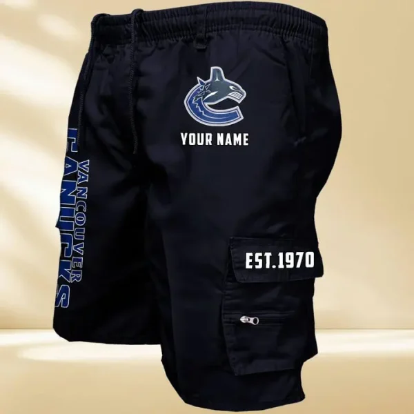 Vancouver Canucks GZK-09-Men's Casual Shorts