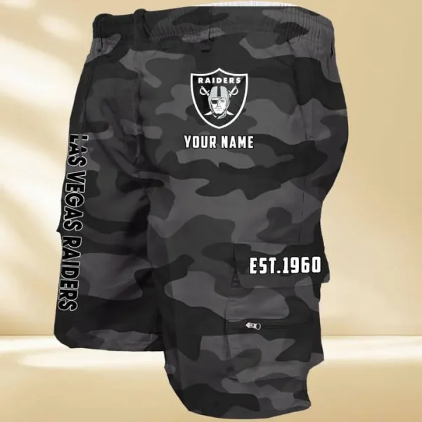 Las Vegas Raiders GZK-09-Men's Casual Shorts - Image 4