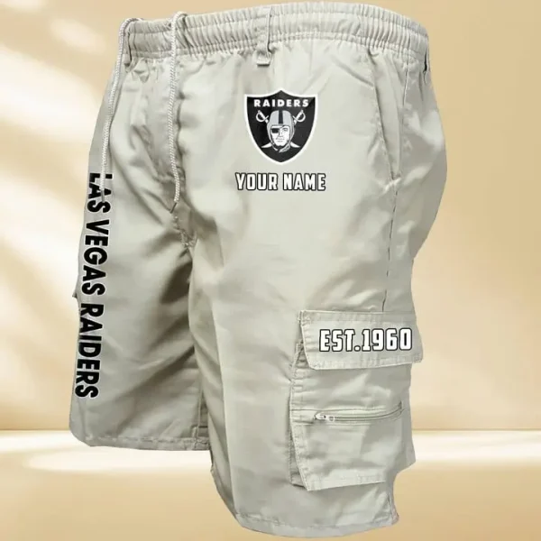 Las Vegas Raiders GZK-09-Men's Casual Shorts - Image 7
