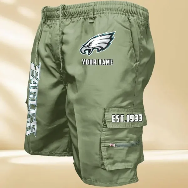 Philadelphia Eagles GZK-09-Men's Casual Shorts - Image 2