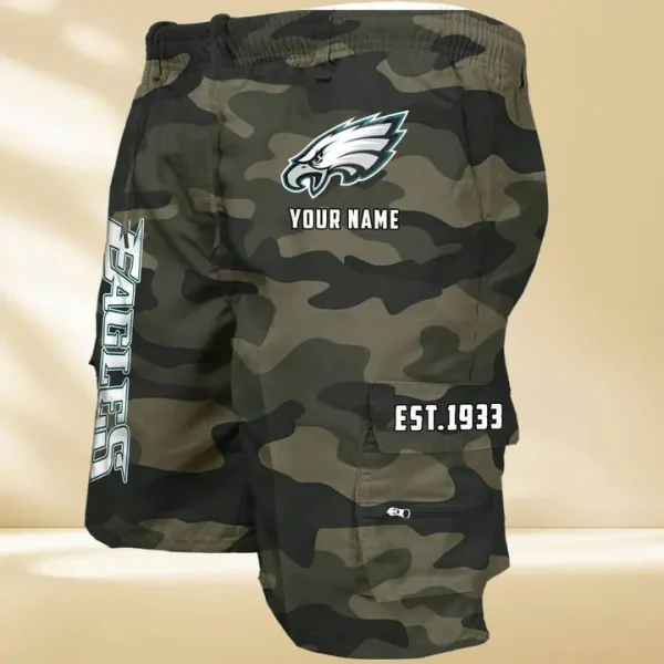 Philadelphia Eagles GZK-09-Men's Casual Shorts - Image 5