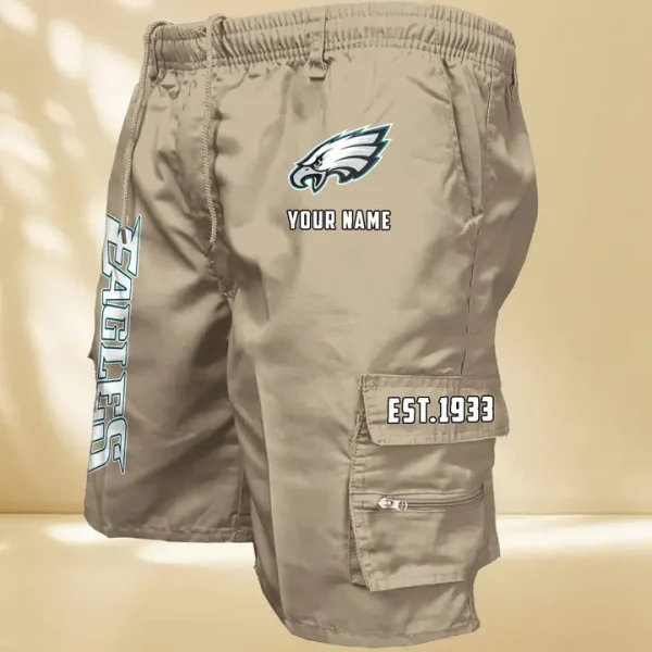 Philadelphia Eagles GZK-09-Men's Casual Shorts - Image 7
