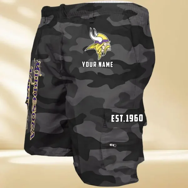 Minnesota Vikings GZK-09-Men's Casual Shorts - Image 4
