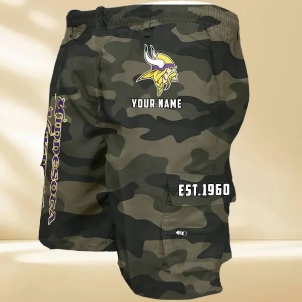 Minnesota Vikings GZK-09-Men's Casual Shorts - Image 5