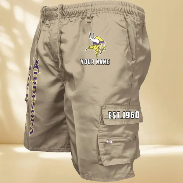 Minnesota Vikings GZK-09-Men's Casual Shorts - Image 7