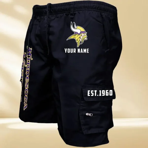 Minnesota Vikings GZK-09-Men's Casual Shorts
