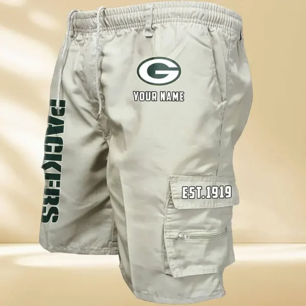 Green Bay Packers GZK-09-Men's Casual Shorts - Image 5