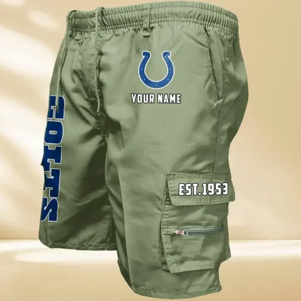 Indianapolis Colts GZK-09-Men's Casual Shorts - Image 2