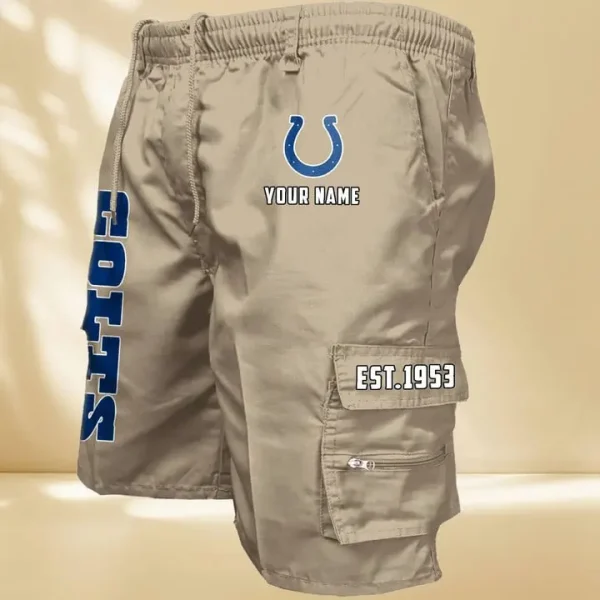Indianapolis Colts GZK-09-Men's Casual Shorts - Image 7