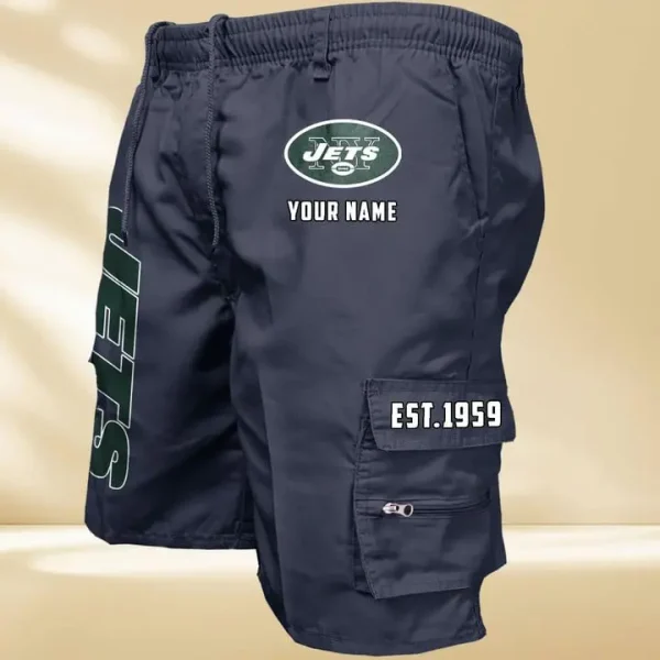 New York Jets GZK-09-Men's Casual Shorts - Image 3