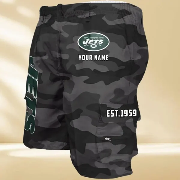 New York Jets GZK-09-Men's Casual Shorts - Image 4