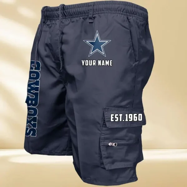 Dallas Cowboys GZK-09-Men's Casual Shorts - Image 3