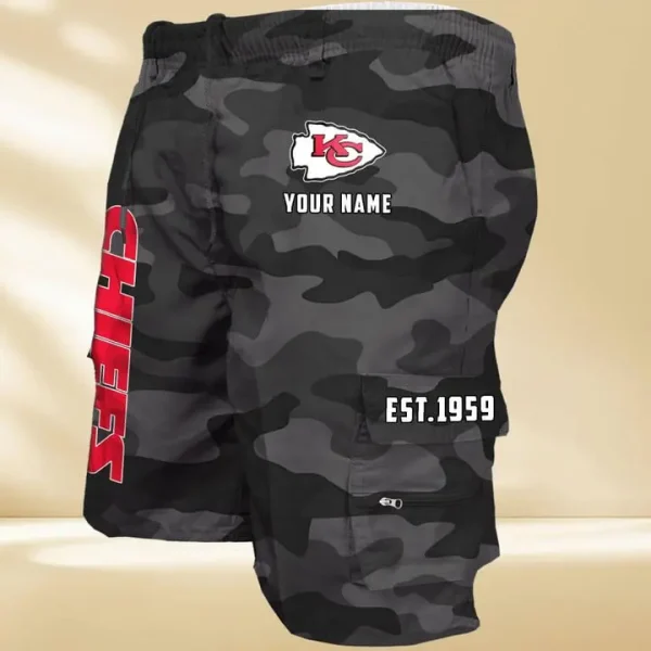 Kansas City Chiefs GZK-09-Men's Casual Shorts - Image 4