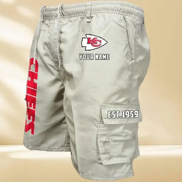 Kansas City Chiefs GZK-09-Men's Casual Shorts - Image 7