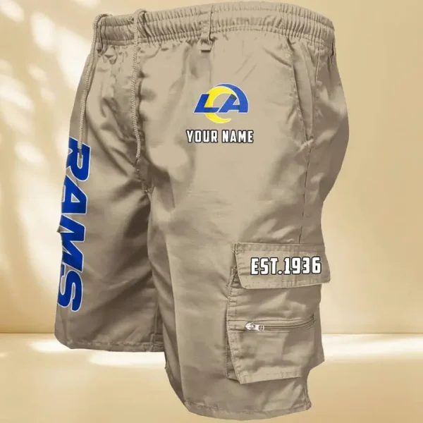 Los Angeles Rams GZK-09-Men's Casual Shorts - Image 7