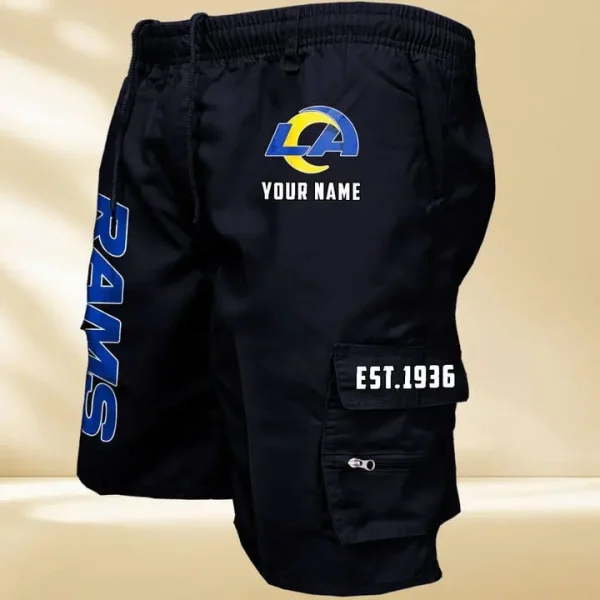 Los Angeles Rams GZK-09-Men's Casual Shorts