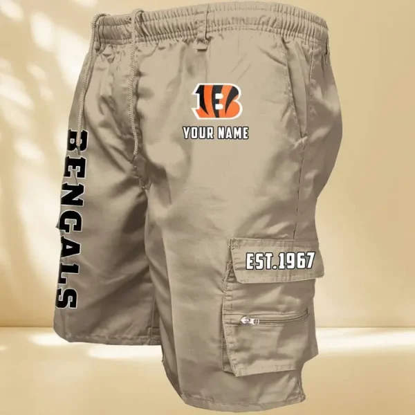 Cincinnati Bengals GZK-09-Men's Casual Shorts - Image 7