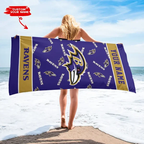 Baltimore Ravens NFL Beach Towels New 2025 AZBTOWEL389 - Image 3