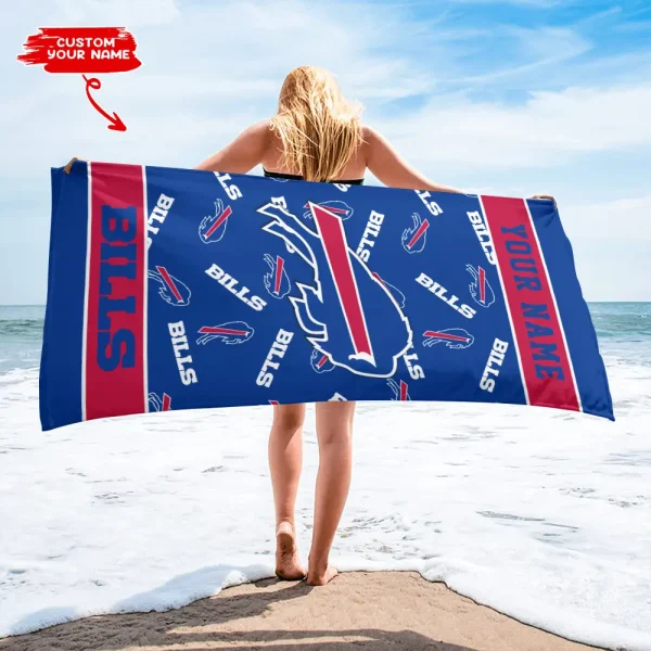 Buffalo Bills NFL Beach Towels New 2025 AZBTOWEL390 - Image 2