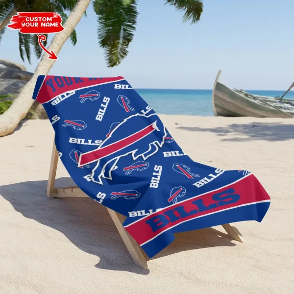 Buffalo Bills NFL Beach Towels New 2025 AZBTOWEL390 - Image 3