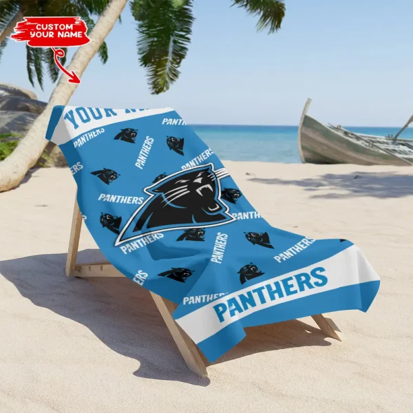 Carolina Panthers NFL Beach Towels New 2025 AZBTOWEL391