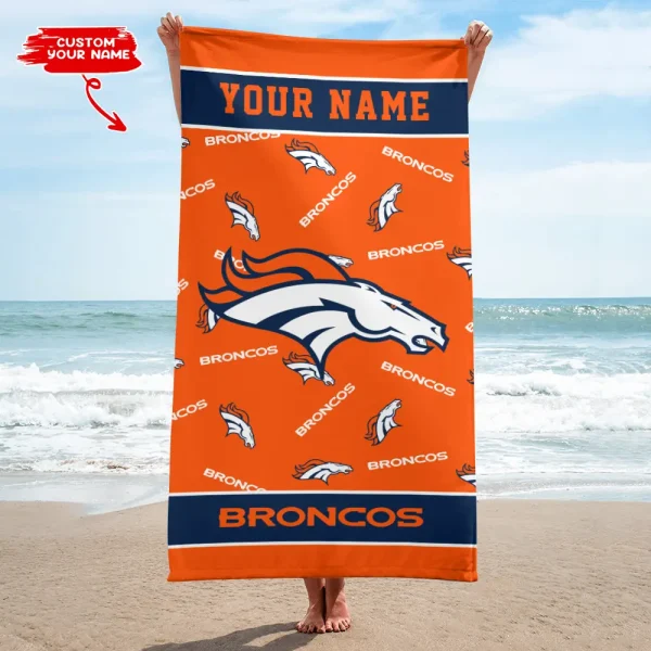 Denver Broncos NFL Beach Towels New 2025 AZBTOWEL396