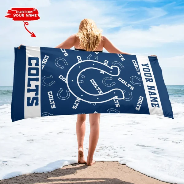 Indianapolis Colts NFL Beach Towels New 2025 AZBTOWEL400 - Image 2