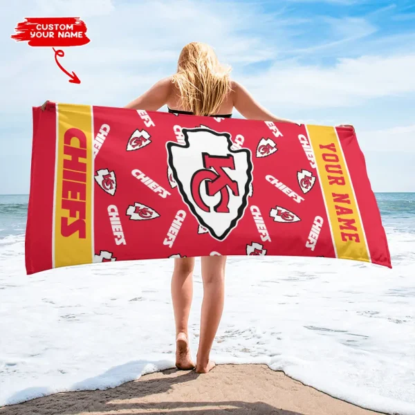 Kansas City Chiefs NFL Beach Towels New 2025 AZBTOWEL402 - Image 2
