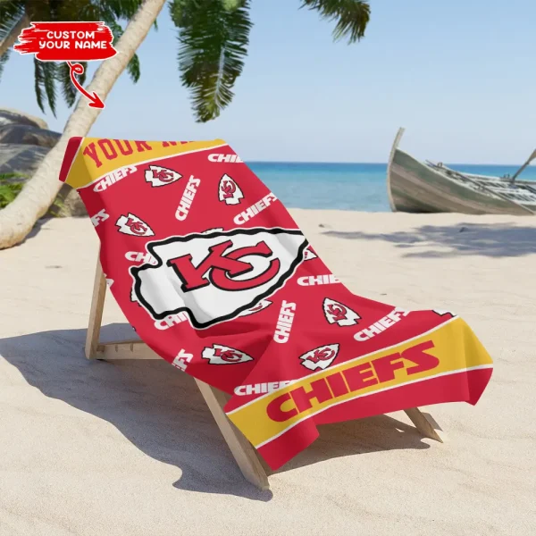 Kansas City Chiefs NFL Beach Towels New 2025 AZBTOWEL402 - Image 3