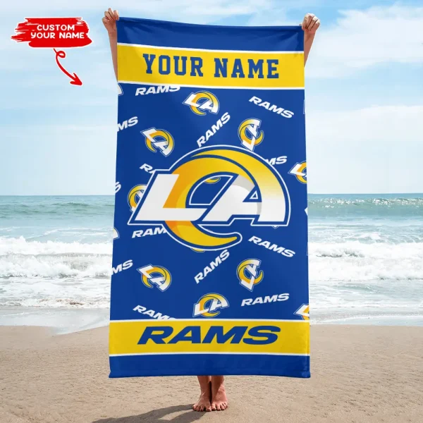 Los Angeles Rams NFL Beach Towels New 2025 AZBTOWEL405