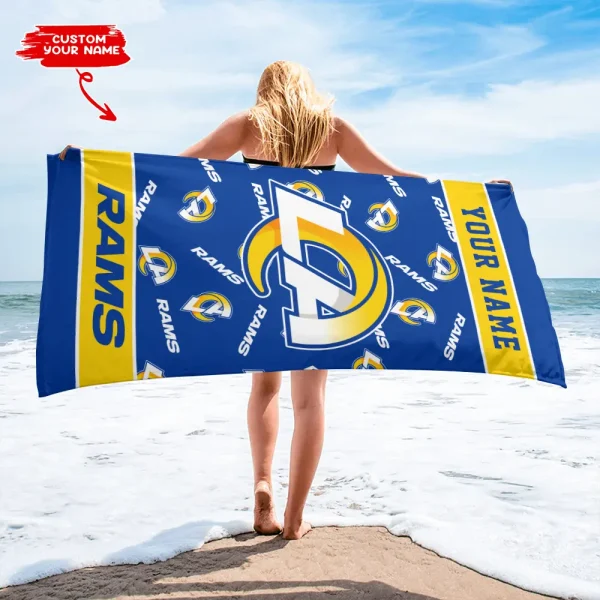 Los Angeles Rams NFL Beach Towels New 2025 AZBTOWEL405 - Image 2
